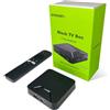 BOXPUT Q5 PLUS Android TV Box, Android 11.0 Box, BT 5.2, 2.4G/5G Dual-Band WiFi, 4K HD, Chipset Amlogic S905W2 Quad-Core Processeur 2GB RAM+16GB ROM, 10/100M LAN Enternet - Nero