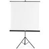 Hama Schermo per proiettore su treppiede 125 x 125 cm (supporto, schermo bianco, tubo telescopico, portatile, pieghevole, proiezione) bianco