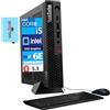 Lenovo ThinkStation P3 Tiny Workstation mini desktop (Intel i5-13500, Intel UHD 770 Shared, 32 GB DDR5, SSD PCIe da 1 TB, WiFi 6E, Bluetooth 5.3, 230 W PSU, RJ-45, Win 11 Pro) con hub Dockztorm