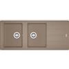 Franke Lavello da Incasso Fragranite 2 Vasche con Gocciolatoio Reversibile 116 x 50 Boston Oyster Franke BFG 621 114.0490.339