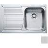 Franke Lavello da Incasso 1 Vasca con Gocciolatoio a Sinistra Inox Logica Line Dekor LLL 611 79 x 50 Franke 101.0086.233 85800117