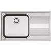 Franke Rapid RPX 611-86 LB - 101.0358.050 Lavello da Incasso 1 Vasca Grande con Gocciolatoio a Destra 86 x 50 cm Inox