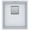 Franke Lavello da Incasso Fragranite Monovasca Sottotop 41 x 46 cm Kubus 2 Vasca 37 x 42 cm Bianco Franke KNG 110-37 125.0529.422