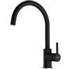 Franke Miscelatore da Incasso Cucina Monocomando Canna Girevole Nero Franke Lina - 115.0626.020