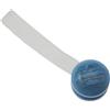 Fermatende calamita Mini Clip Striata in plastica azzurro 2 pz