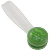 Fermatende calamita Mini Clip Striata in plastica verde acido 2 pz