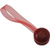 Fermatende calamita Mini Clip Striata in plastica rosso 2 pz