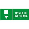 Segnaletica di sicurezza "Uscita di emergenza" basso 31 x 14 cm