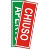 Altro Targa "Aperto/Chiuso" in PP 4 x 15 cm