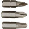 LUXTOOLS Set di inserti standard con intaglio a croce LUX-TOOLS PH1 - PH2 - PH3