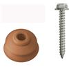 Kit Fissaggio per lastra Brico Greca terracotta 10 pz