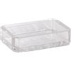 METAFORM Portasapone bagno Serie 25 in San trasparente