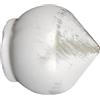 Terminale bastone tenda Bulbo in alluminio avorio Ø 20 mm 2 pz