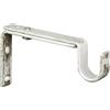 Supporto bastone tenda a piattina Ø 2 x L 11-15 cm avorio/oro