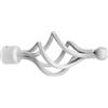 Terminale bastone tenda Ciorciola in ferro bianco Ø 20 mm 1 pz