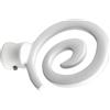Terminale bastone tenda Spirale in alluminio bianco Ø 20 mm 1 pz
