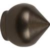 Terminale bastone tenda Bulbo in alluminio bronzo Ø 20 mm 2 pz