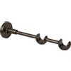 Supporto bastone tenda doppio Ø 2 x L 20 cm bronzo