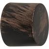 Terminale bastone tenda Tappo in alluminio nero Ø 20 mm 2 pz