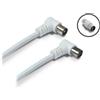 Cavetto TV spine 90° con adattatore 2 m