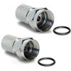Due spine F SAT per cavo coassiale 3,6 mm