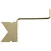 Supporto per tende invisibile in metallo L 5,3 cm nichel 4 pz