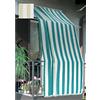 Tenda da sole a caduta verticale con anelli 145x300 cm ecrù rigato