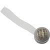Fermatende calamita Mini Clip Striata in plastica grigio 2 pz