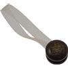 Fermatende calamita Mini Clip Striata in plastica marrone 2 pz