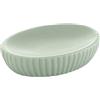 Portasapone bagno Marika in ceramica verde salvia