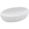 Portasapone bagno Marika in ceramica bianco