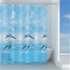 Tenda doccia Jump in peva 120x200 cm azzurra