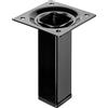 - Gamba da tavolo Hettich nera 25x25x100 mm