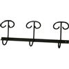 Portabito in ferro battuto leggero 3 posti 225 x 60 mm