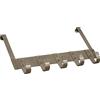 Portabito da porta 5 posti in ferro nickel satinato h. 180 x 300 mm
