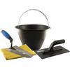 Set muratore con secchio cazzuola frattazzo e sacco