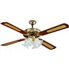 Ventilatore a soffitto 4 pale Ø 110 cm legno chiaro