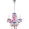 Trio Lampadario a sospensione Luster 3 luci E 14 acrilico colorata Ø 40x150 cm