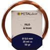 Matassina filo di rame Ø 1 mm x 7 mt 50 gr.