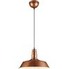 Trio Lampadario a sospensione Will E27 60 W in metallo rame anticato Ø36x150 cm