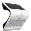 Applique da parete LED con pannello fotovoltaico bianco 1.50W 220Lm 4000K