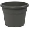 - Vaso cilindro Unica 30 cm grigio fumo light