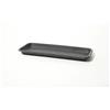 Sottocassetta rettangolare Omnia in plastica 37x19x3,3 cm Grigio Fumo Light