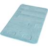 Tappeto da bagno Memory azzurro chiaro con scritta Bath