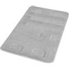 aQuasanit Tappeto da bagno Memory grigio chiaro con scritta Bath