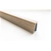 Alzatina per cucina in alluminio rivestita rovere rustico 1 m