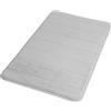 Tappeto bagno memory 50x80 cm grigio chiaro