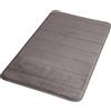 Tappeto bagno memory 50x80 cm grigio scuro