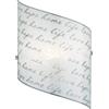 Applique Trio Poesia 22x30 cm bianco