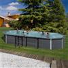 Gre piscina in composite ovale 804 cm x 386 cm x 124 cm